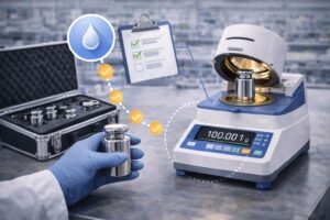 Langkah Tepat Kalibrasi Timbangan Kadar Air agar Hasil Tetap Presisi