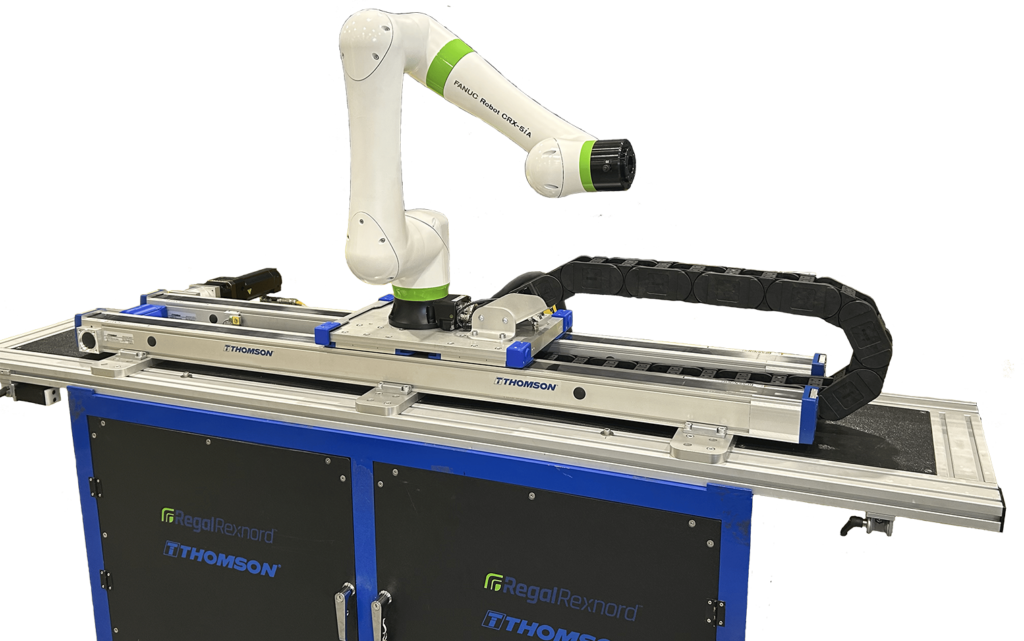 cobot industri terintegrasi dengan weighing system