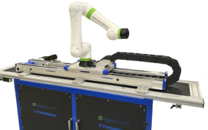 cobot industri terintegrasi dengan weighing system