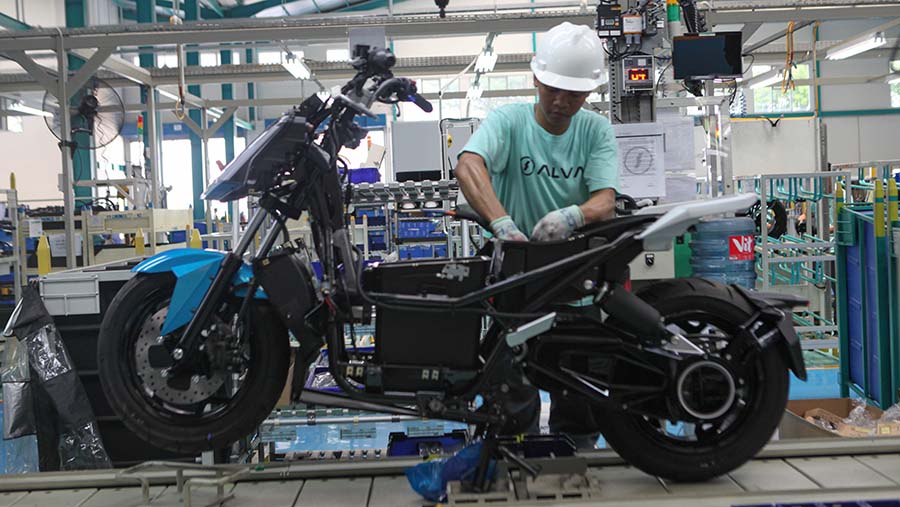 Timbangan digital untuk quality control industri motor listrik